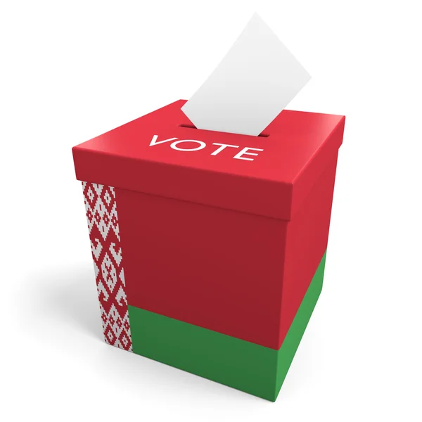 Belarus election ballot box for collecting votes — Stock Photo, Image