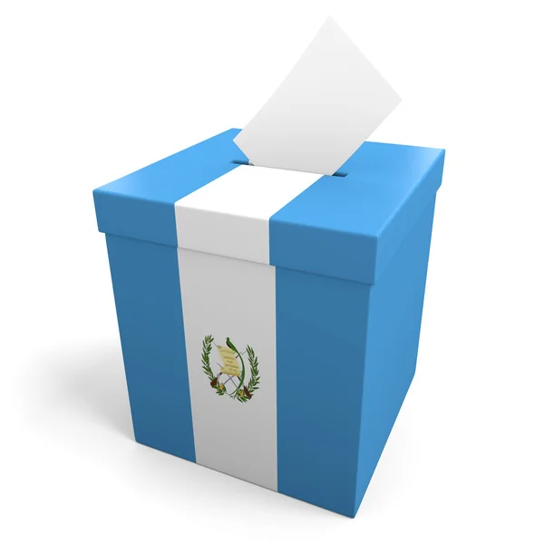 Guatemala verkiezing stembus voor het verzamelen van stemmen — Stockfoto