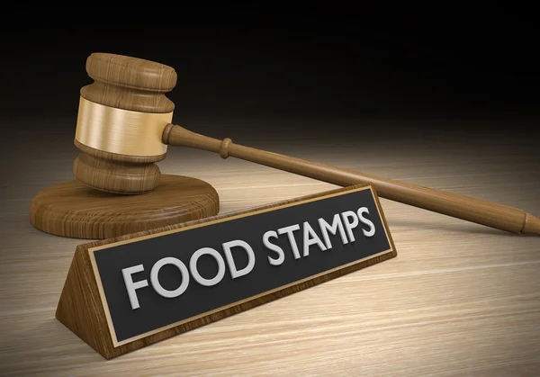 Beleid slecht of met een laag inkomen om families te helpen met voedsel vouchers — Stockfoto