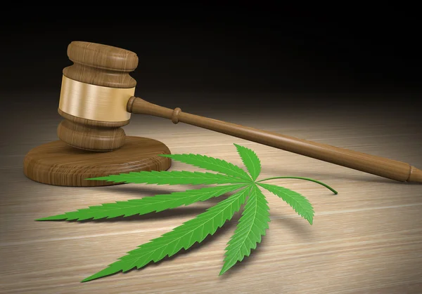 Leyes federales y estatales que regulan el consumo legal de marihuana medicinal —  Fotos de Stock
