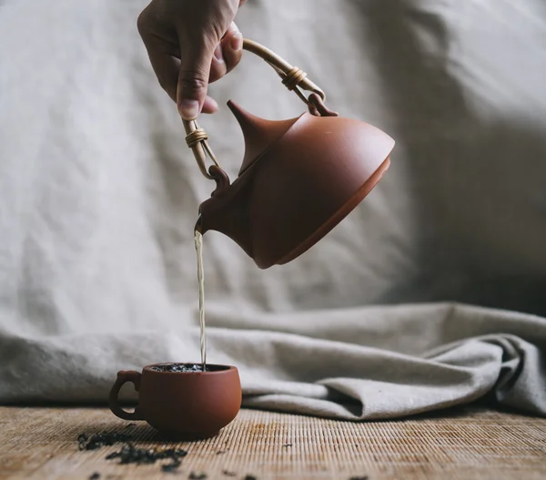 Concepto de ceremonia del té chino Imagen de stock