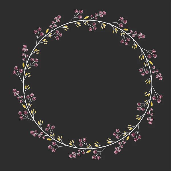 Gold leaf Rope frame on a black background with a place for your text ...