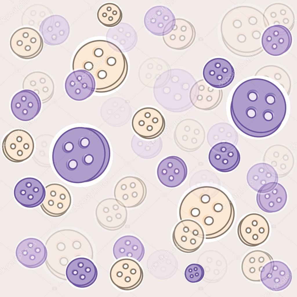Baby seamless buttons pattern , loch knopfe gelb und lila