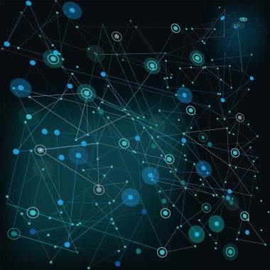 Social global communication background, network