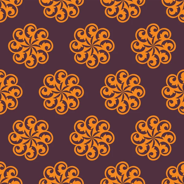 Seamless patterns. Kazakh, Asian, floral, floral pattern. — Stock Vector