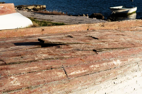 Fondo di vecchia barca di legno — Foto Stock
