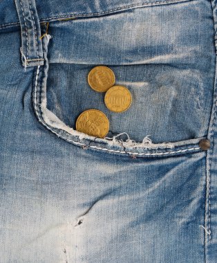 Eski kot cebine para ile