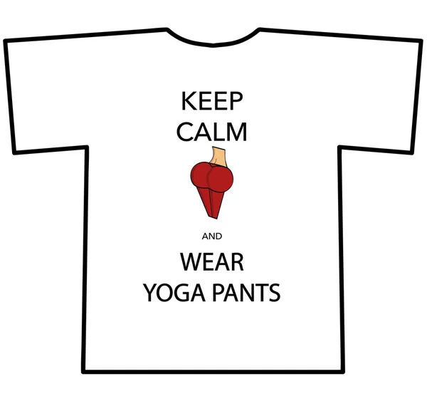 Sakin olun ve yoga giyim t-shirt Tasarım pantolon