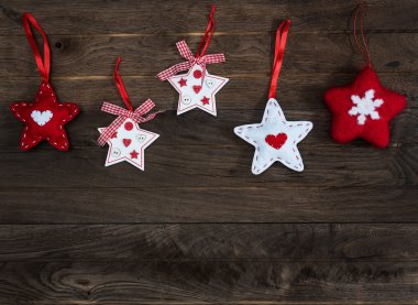 El yapımı yıldız ahşap arka plan