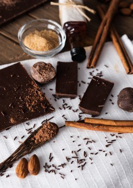 Tatlı hazırlık için malzemeler