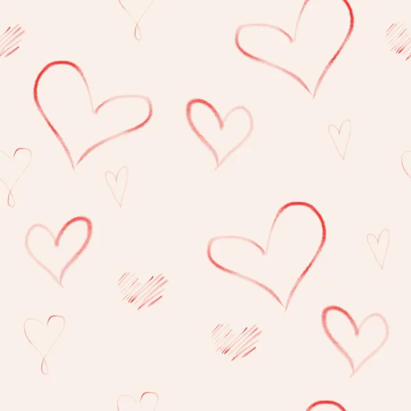 Seamless pattern with hearts — Stock Photo, Image