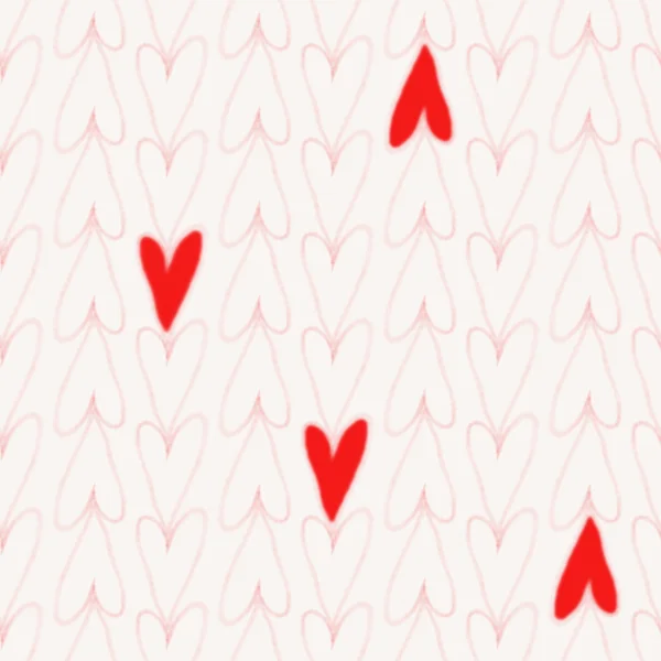 Seamless pattern with hearts — Stock Photo, Image