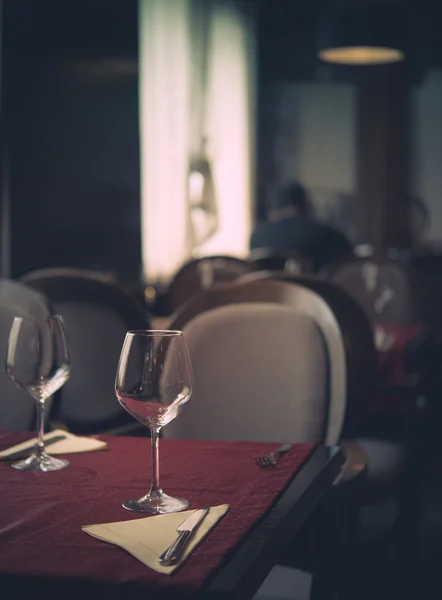 Served table at restaurant — Stock Photo, Image