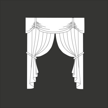 perdeler. Klasik perde. lambrequin