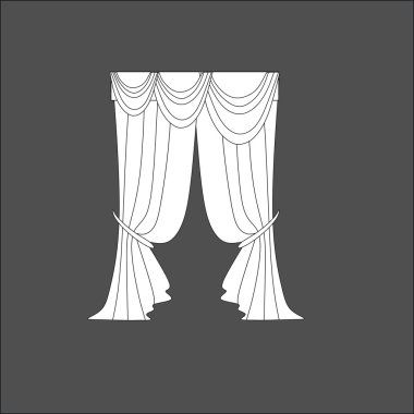 perdeler. Klasik perde. lambrequin