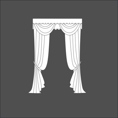 perdeler. Klasik perde. lambrequin