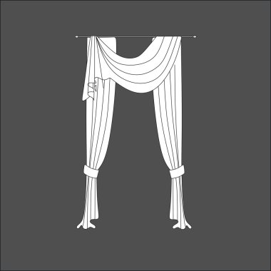 perdeler. Klasik perde. lambrequin