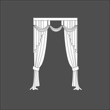 perdeler. Klasik perde. lambrequin