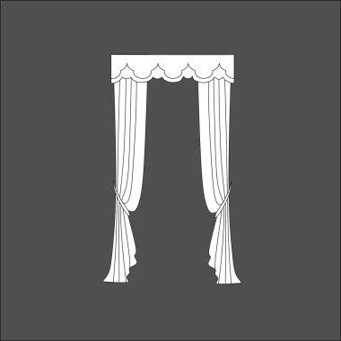 perdeler. Klasik perde. lambrequin