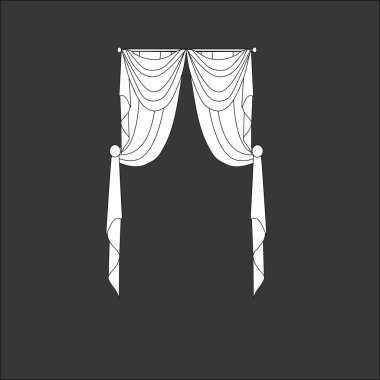 perdeler. Klasik perde. lambrequin