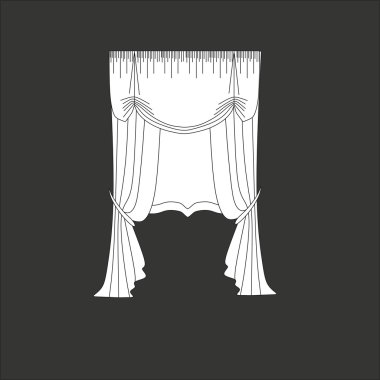 perdeler. Klasik perde. lambrequin