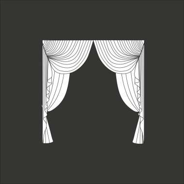 perdeler. Klasik perde. lambrequin