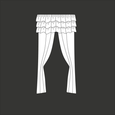 perdeler. Klasik perde. lambrequin