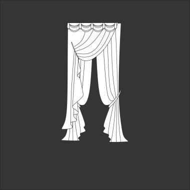 perdeler. Klasik perde. lambrequin