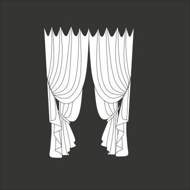 perdeler. Klasik perde. lambrequin