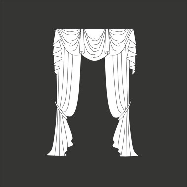 perdeler. Klasik perde. lambrequin
