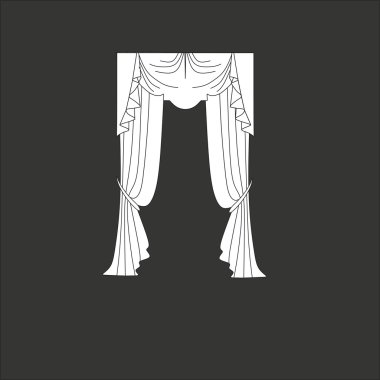 perdeler. Klasik perde. lambrequin