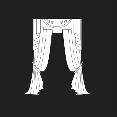 perdeler. Klasik perde. lambrequin