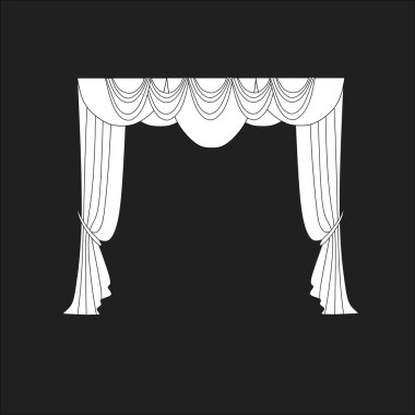 perdeler. Klasik perde. lambrequin