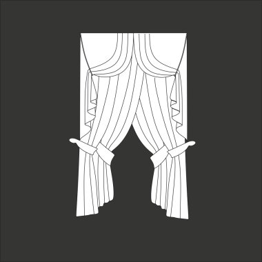 perdeler. Klasik perde. lambrequin