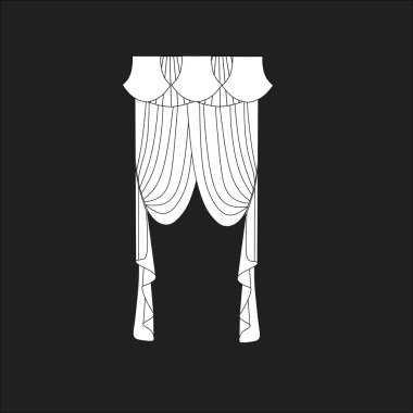 Perdeler. pencere dekorasyon. Klasik perdeler