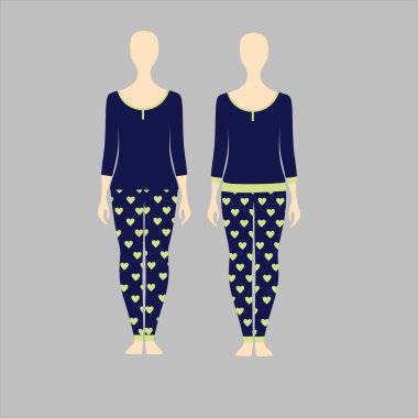 Kadınlar için pijama. giysi Set mayo .