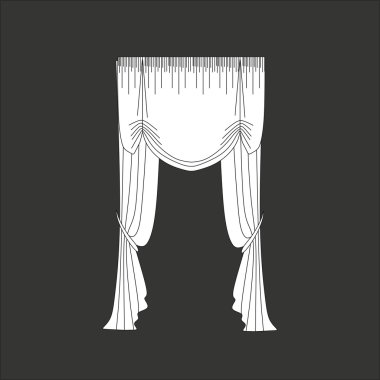 Klasik perde. pencere dekorasyon