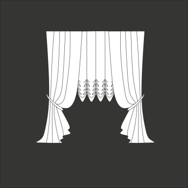 Klasik perde. pencere dekorasyon