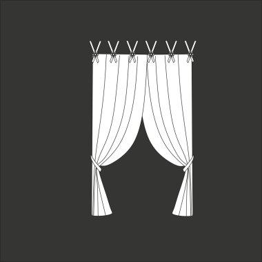 Klasik perde. pencere dekorasyon
