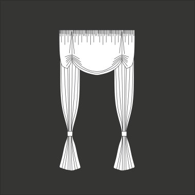 Klasik perde. pencere dekorasyon