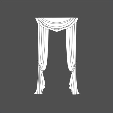 Klasik perde. pencere dekorasyon