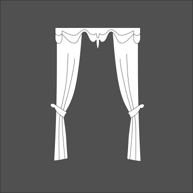 Klasik perde. pencere dekorasyon