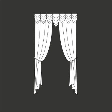 Klasik perde. pencere dekorasyon
