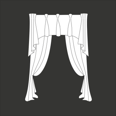 Klasik perde. pencere dekorasyon