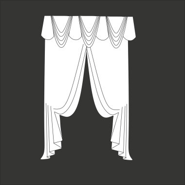 Klasik perde. pencere dekorasyon