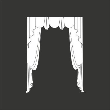 Klasik perde. pencere dekorasyon