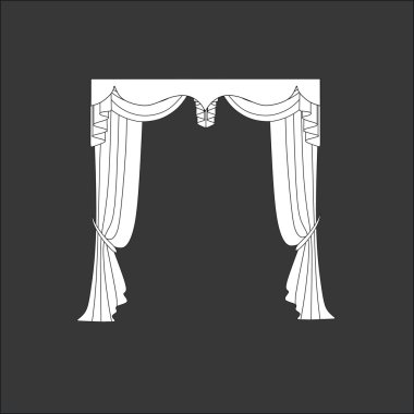 Klasik perde. pencere dekorasyon