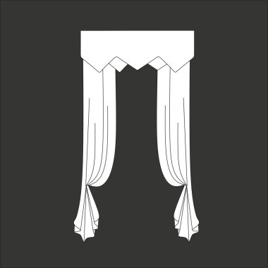 Klasik perde. pencere dekorasyon