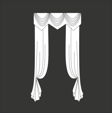 Klasik perde. pencere dekorasyon