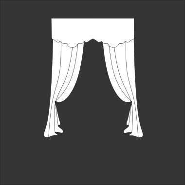 Klasik perde. pencere dekorasyon